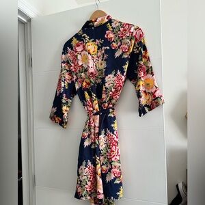 Custom Floral Robe - Kaitlyn